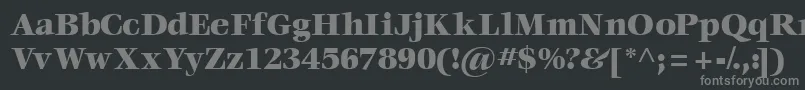 Voraceblackssk Font – Gray Fonts on Black Background