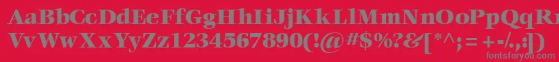 Voraceblackssk Font – Gray Fonts on Red Background