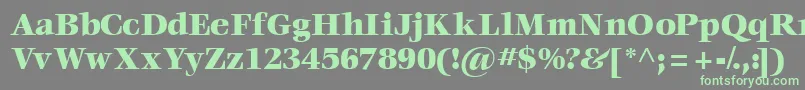 Voraceblackssk Font – Green Fonts on Gray Background