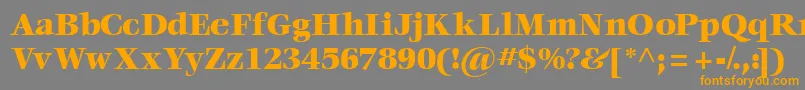 Voraceblackssk-Schriftart – Orangefarbene Schriften auf grauem Hintergrund