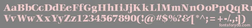 Voraceblackssk Font – Pink Fonts on Gray Background