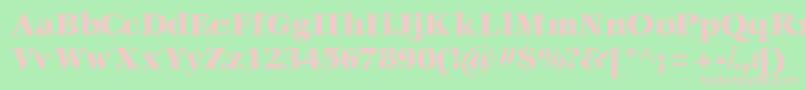 Police Voraceblackssk – polices roses sur fond vert