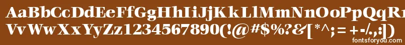 Voraceblackssk Font – White Fonts on Brown Background