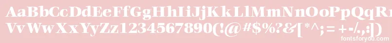 Voraceblackssk Font – White Fonts on Pink Background