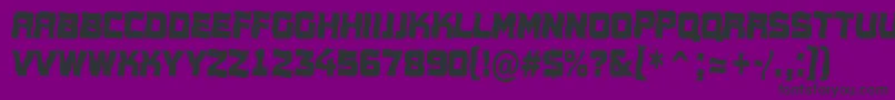 Шрифт Conce17 – чёрные шрифты на фиолетовом фоне