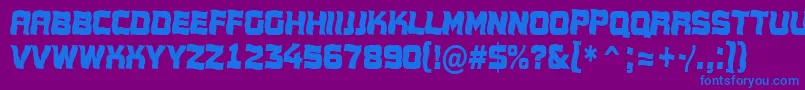 Шрифт Conce17 – синие шрифты на фиолетовом фоне