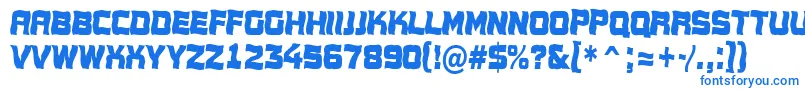 フォントConce17 – 白い背景に青い文字