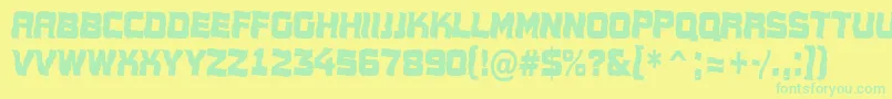 En savoir plus sur la police Conce17 Police Conce17 – polices vertes sur fond jaune