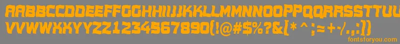 Conce17-Schriftart – Orangefarbene Schriften auf grauem Hintergrund