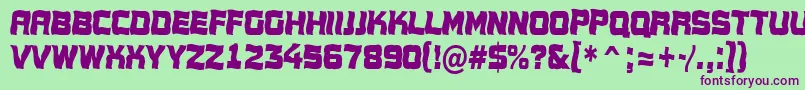 Conce17 Font – Purple Fonts on Green Background