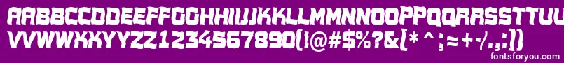 フォントConce17 – 紫の背景に白い文字