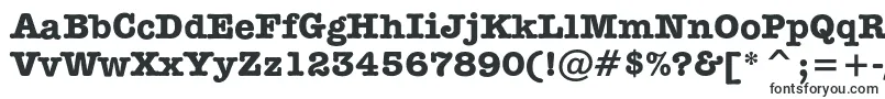 SecretarycBold-fontti – ääriviivafontit