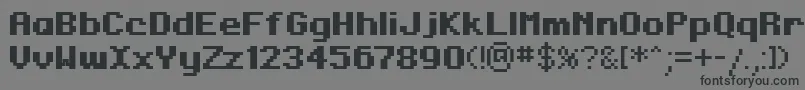 RegupixBold Font – Black Fonts on Gray Background