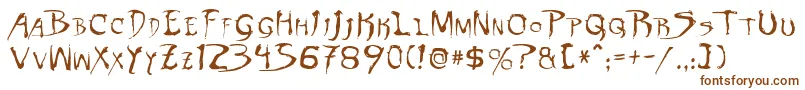 DinobotsNormal Font – Brown Fonts