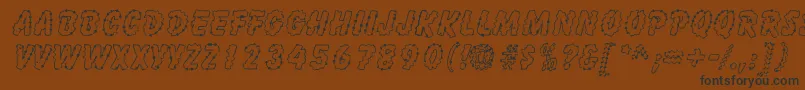 InkspotSf Font – Black Fonts on Brown Background