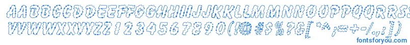 InkspotSf Font – Blue Fonts on White Background