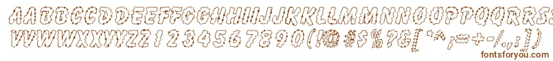 InkspotSf Font – Brown Fonts on White Background