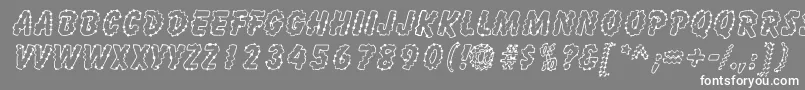 Fonte InkspotSf – fontes brancas em um fundo cinza
