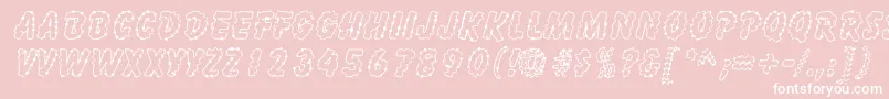 InkspotSf Font – White Fonts on Pink Background