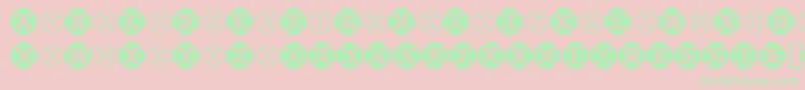 QuickHurryUpAndDieBlack Font – Green Fonts on Pink Background