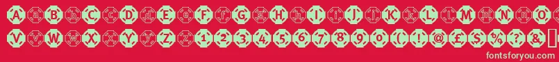 QuickHurryUpAndDieBlack Font – Green Fonts on Red Background