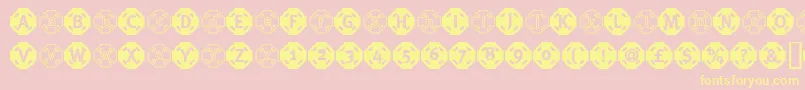 QuickHurryUpAndDieBlack Font – Yellow Fonts on Pink Background