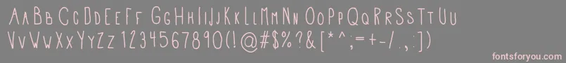 Apd Font – Pink Fonts on Gray Background