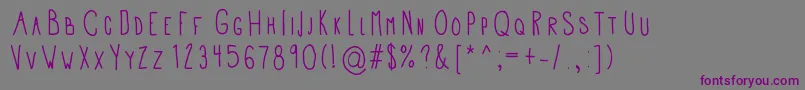 Шрифт Apd – фиолетовые шрифты на сером фоне