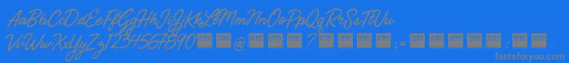 Police StreetMagicDemo – polices grises sur fond bleu