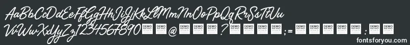 StreetMagicDemo Font – White Fonts on Black Background