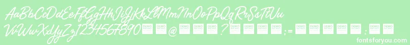 StreetMagicDemo Font – White Fonts on Green Background