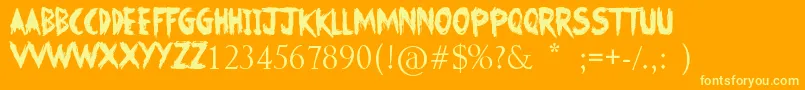 Más sobre la fuente NoFear fuente NoFear – Fuentes Amarillas Sobre Fondo Naranja