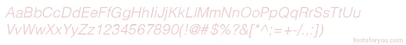 HalvorsonLight Font – Pink Fonts on White Background