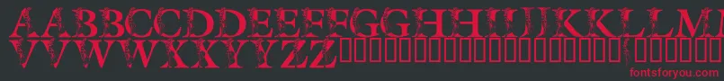 LmsSpringLily Font – Red Fonts on Black Background