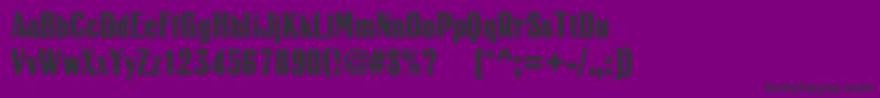 フォントRubricacBold – 紫の背景に黒い文字