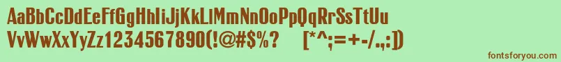 Lisätietoja RubricacBold-fontista RubricacBold-fontti – ruskeat fontit vihreällä taustalla