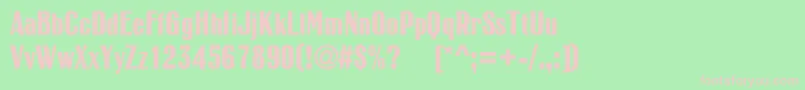 RubricacBold Font – Pink Fonts on Green Background