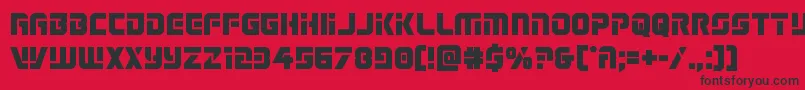 Legiosabinabold Font – Black Fonts on Red Background