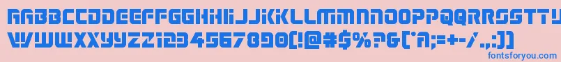 Legiosabinabold Font – Blue Fonts on Pink Background