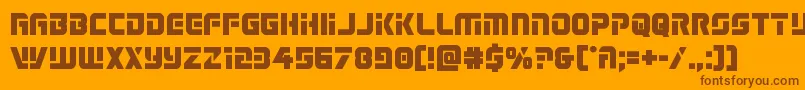 Legiosabinabold Font – Brown Fonts on Orange Background