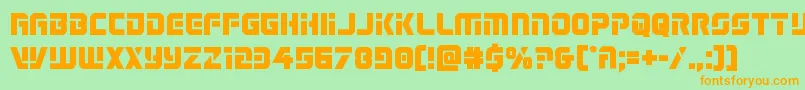 Legiosabinabold Font – Orange Fonts on Green Background