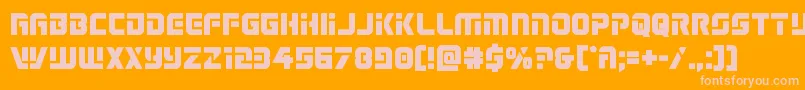 Legiosabinabold Font – Pink Fonts on Orange Background