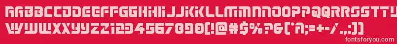 Legiosabinabold Font – Pink Fonts on Red Background