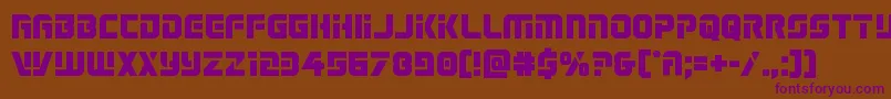 Legiosabinabold Font – Purple Fonts on Brown Background