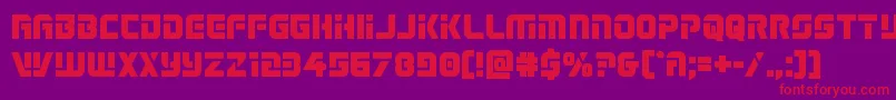 Fonte Legiosabinabold – fontes vermelhas em um fundo violeta