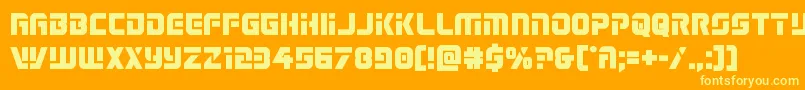 Legiosabinabold Font – Yellow Fonts on Orange Background