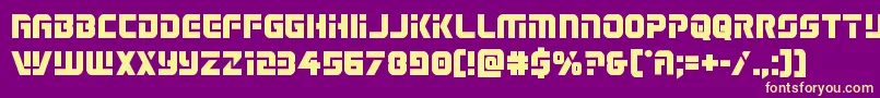 Legiosabinabold Font – Yellow Fonts on Purple Background