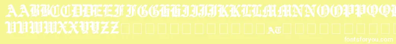 YeOldShire Font – White Fonts on Yellow Background