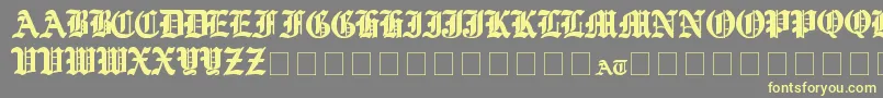 YeOldShire Font – Yellow Fonts on Gray Background