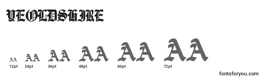 YeOldShire Font Sizes